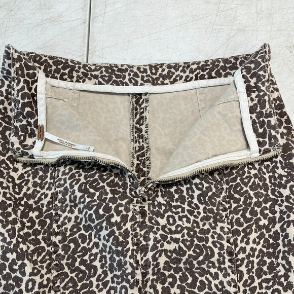 Free People Skirt Womens 0 Cheetah Print Club Party Short Mini Stretch - Picture 3 of 10